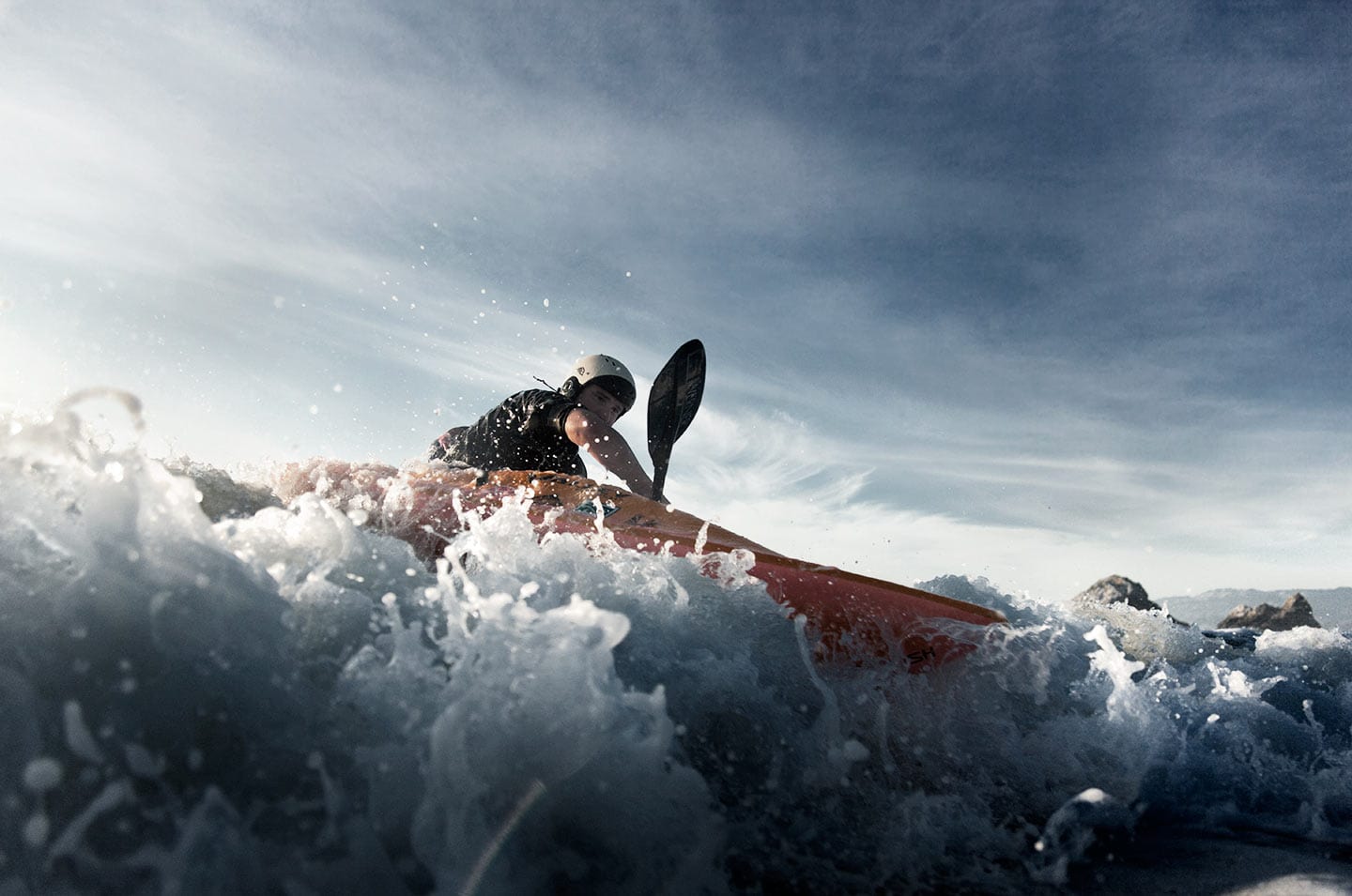 Rod Mclean - man kayaking in the ocean