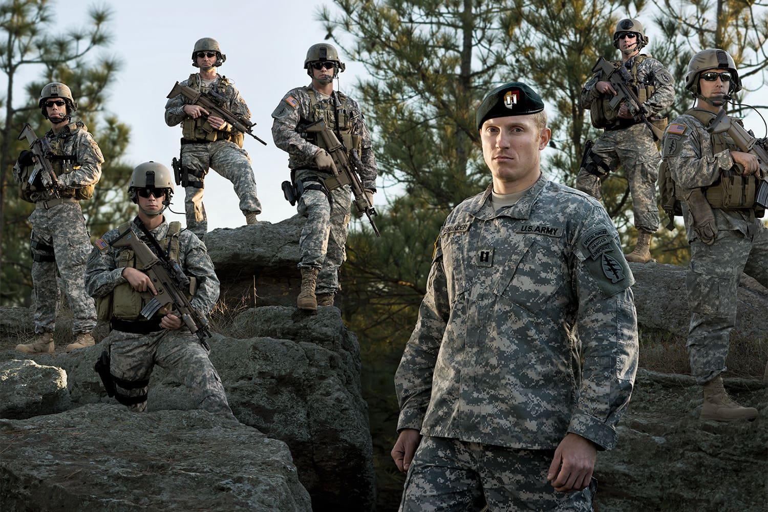 Rod Mclean PhotographyPortrait Of Male Army Special Forces Officers 